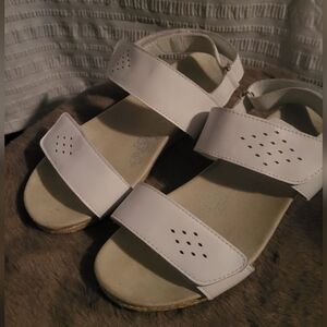 NWOT Propet leather wedge heel sandals. Velcro closures.  Size 7.  Perfect